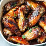 Sticky Honey Soy Glazed Chicken Wings