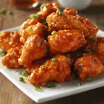 Crispy Boneless Buffalo Chicken with Garlic Parmesan Sauce