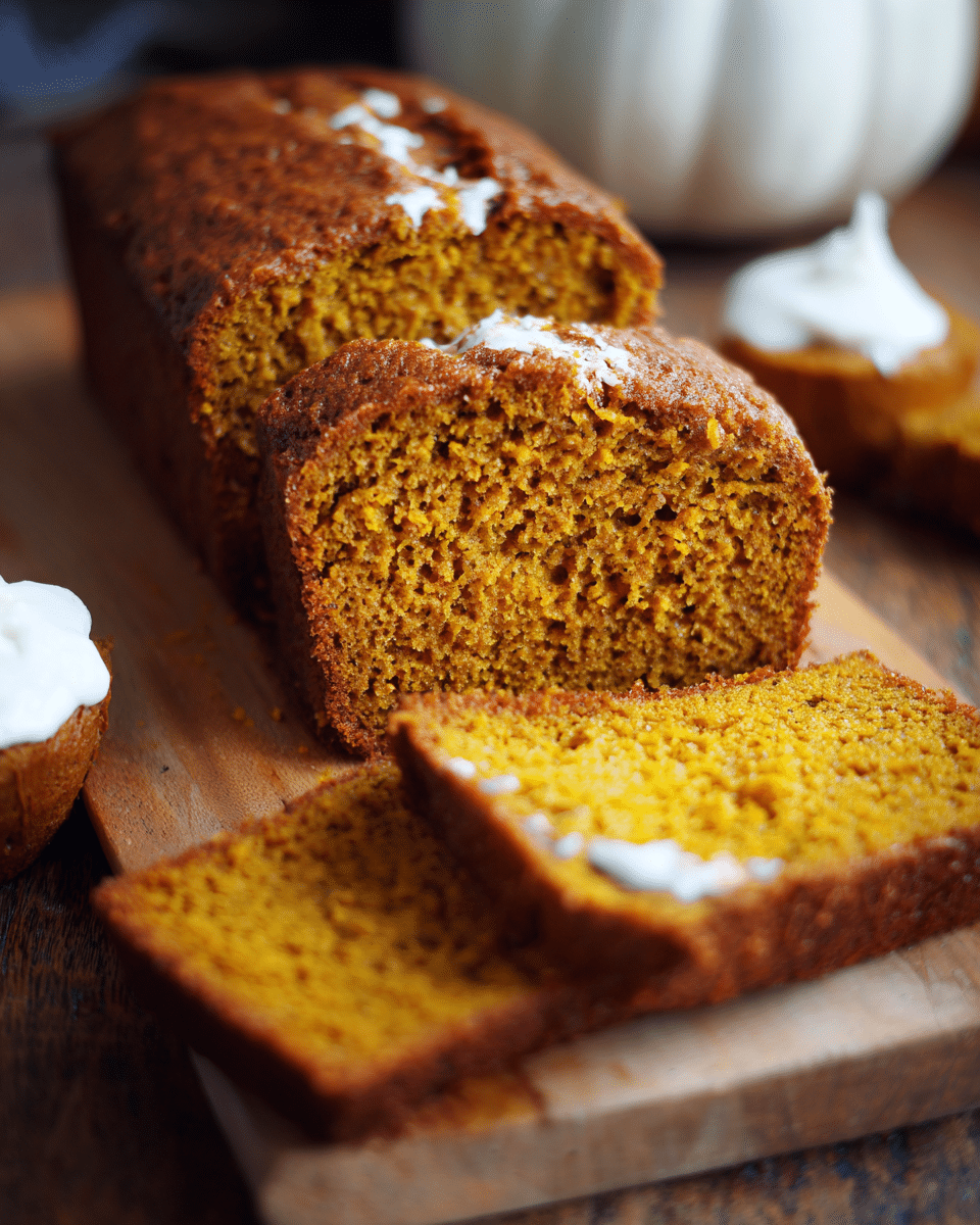 Soft, Spiced Pumpkin Bread with a Sweet Twist