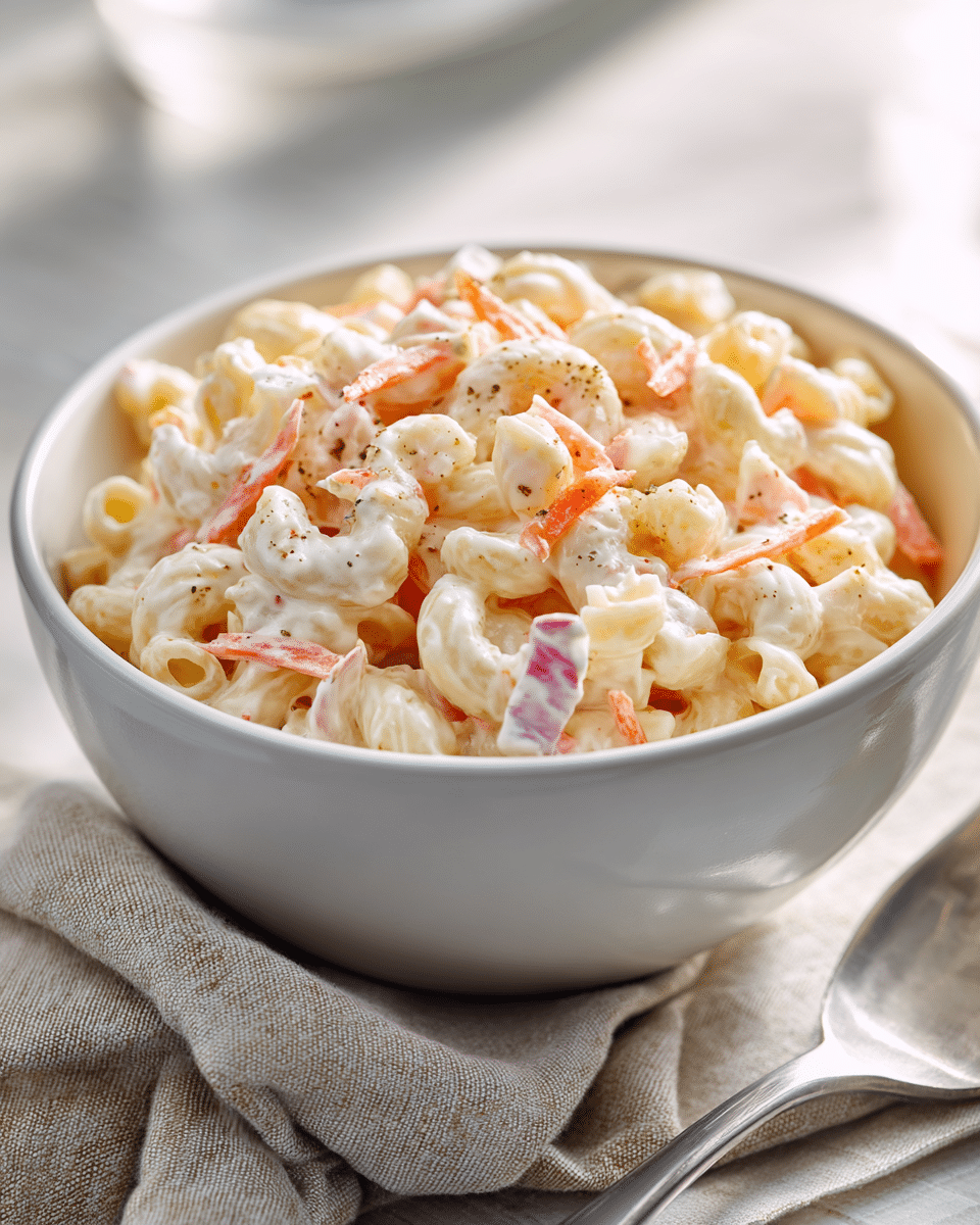Creamy Hawaiian Macaroni Salad with a Sweet Twist