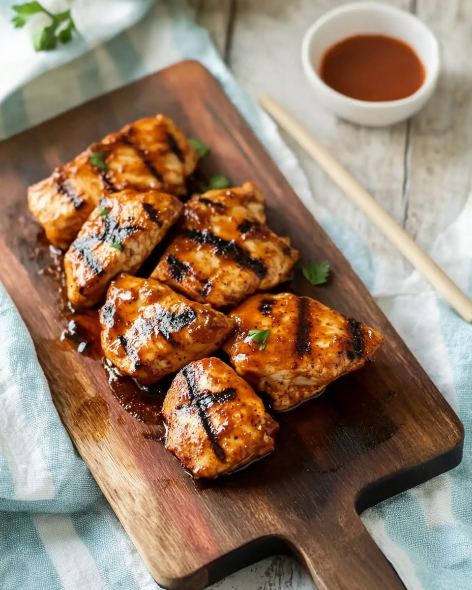 Sweet & Spicy Grilled Bourbon Buffalo Chicken