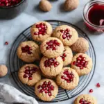Pomegranate-Tahini Almond Bites