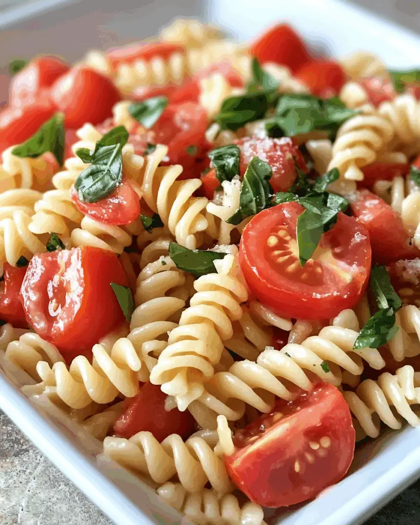 Refreshing Tomato Basil Pasta Salad