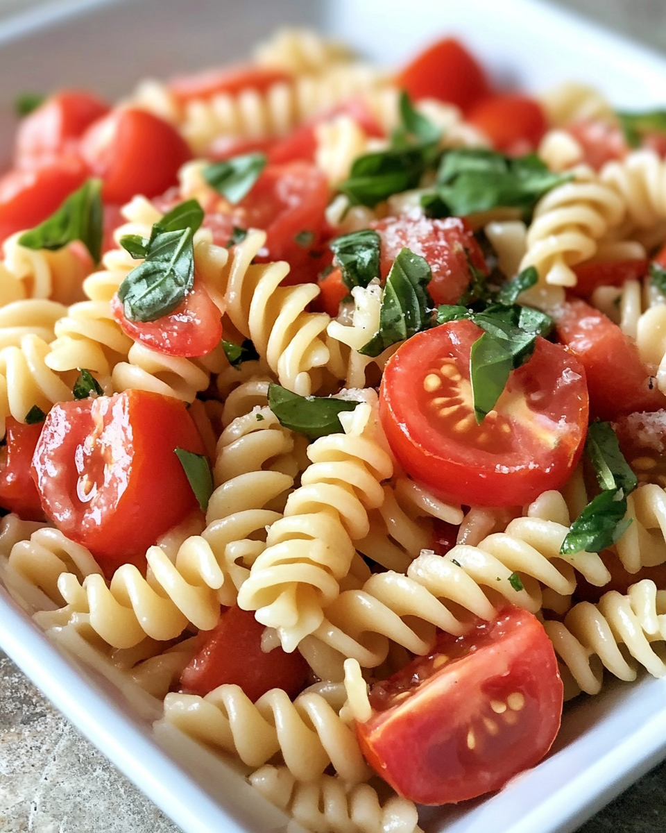 Refreshing Tomato Basil Pasta Salad