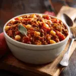Hearty Ground Beef and Garbanzo Bean Casserole