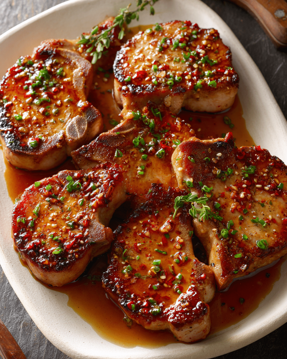 Succulent Pork Chops in Creamy Yum Yum Sauce