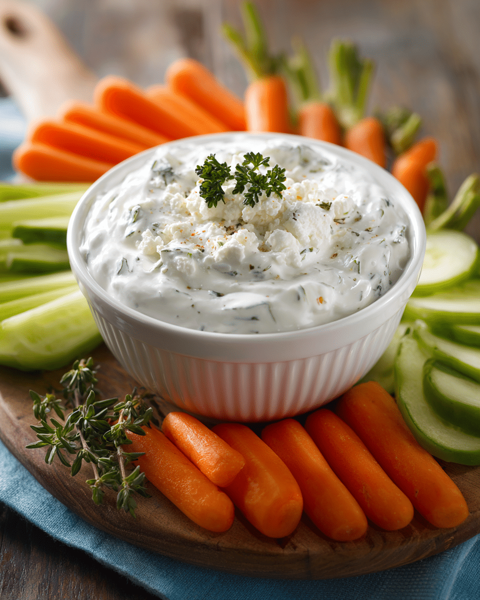 Creamy and Healthy Ranch Dip for Little Ones