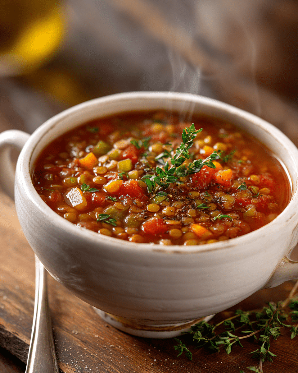 Hearty and Nourishing Vegetable Lentil Soup