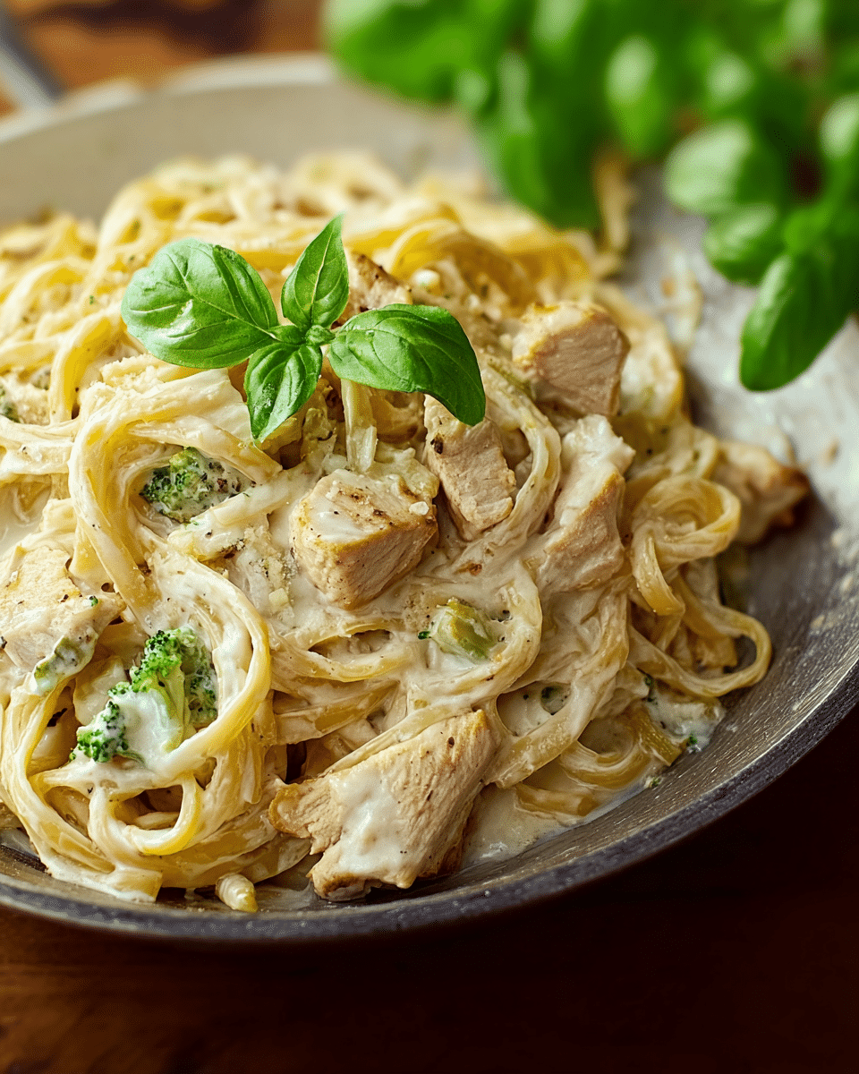Velvety Chicken Alfredo with a Rich, Creamy Sauce