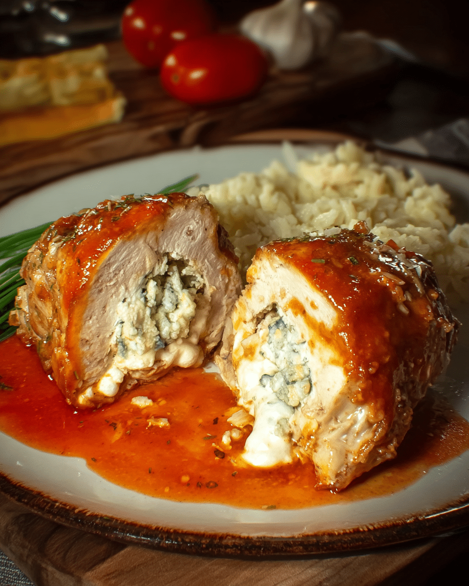 Spicy Buffalo Bleu Chicken Bombs