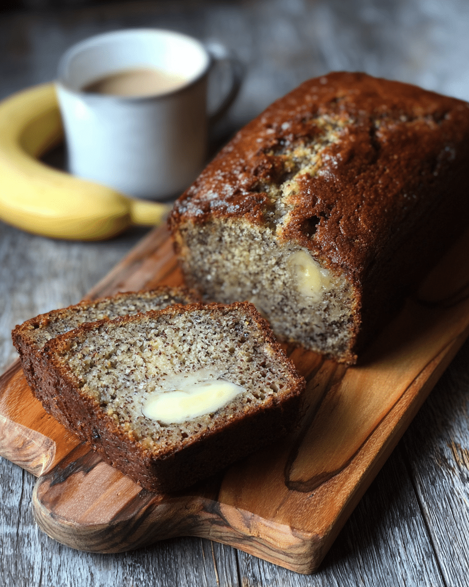 Grown-Up Italian Breakfast Banana Bread with Espresso