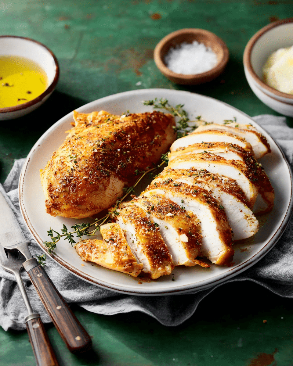 Tender Roasted Chicken Breasts with Crispy Skin