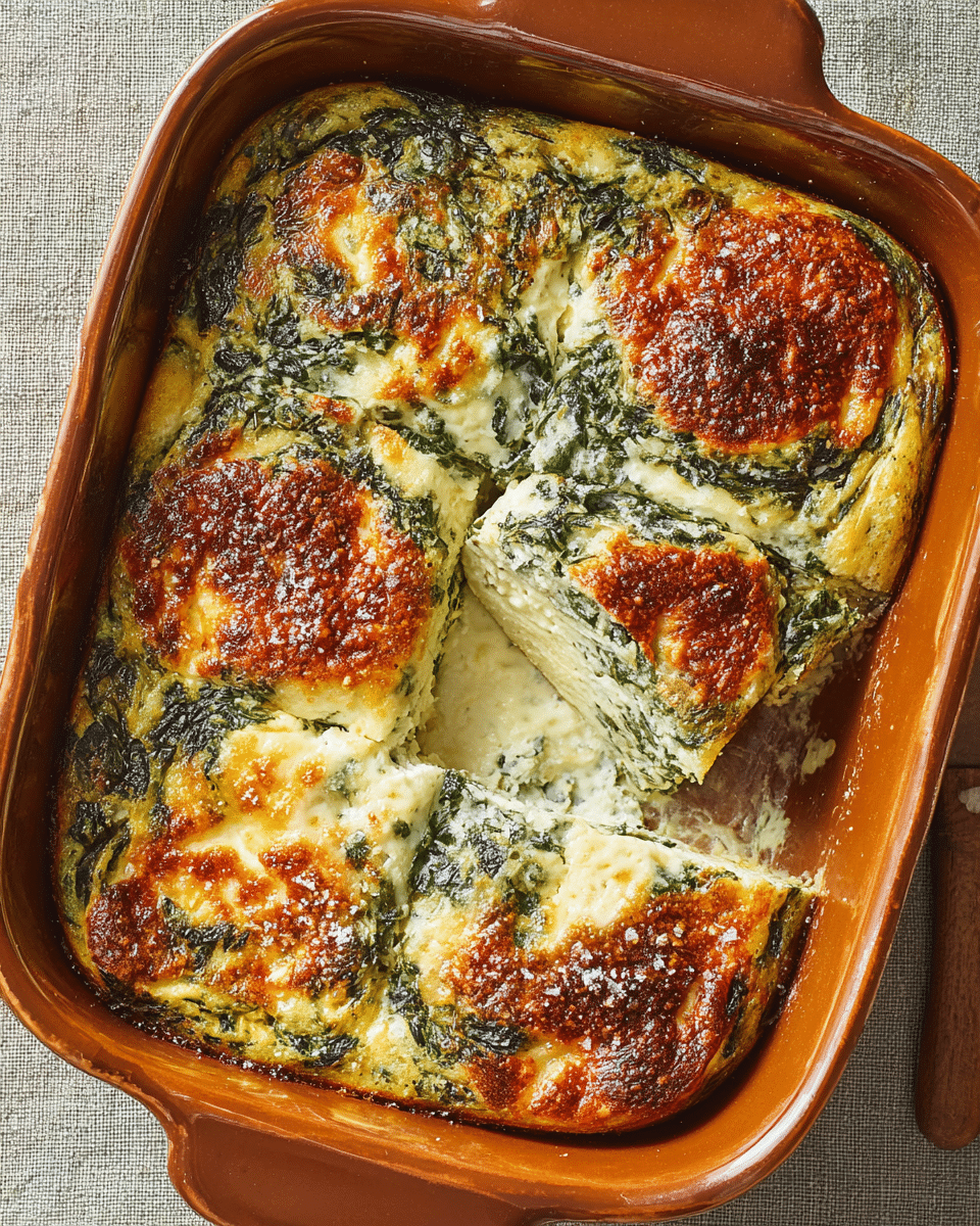 Elegant Make-Ahead Spinach Florentine Brunch Bake