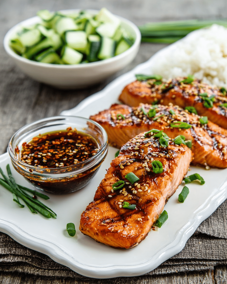 Flame-Kissed Korean Salmon with Tangy Heat