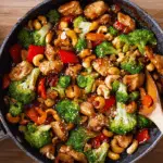 Savory Chicken Stir Fry with Colorful Veggies