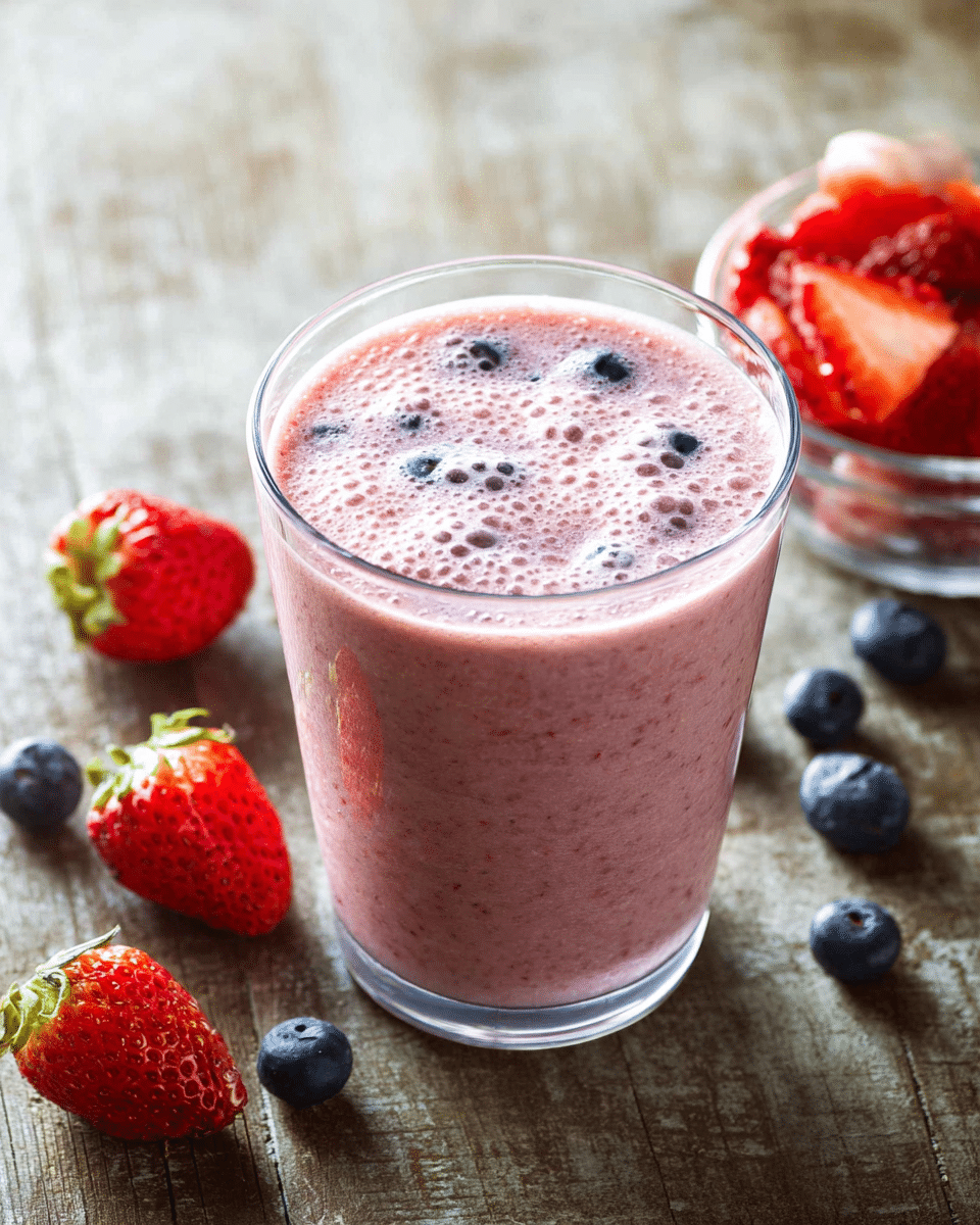 Tropical Berry-Banana Bliss Smoothie