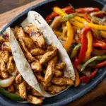 Sizzling Chicken Fajitas with Peppers and Onions