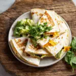 Oaxaca Cheese Quesadillas with Sautéed Summer Squash Blossoms