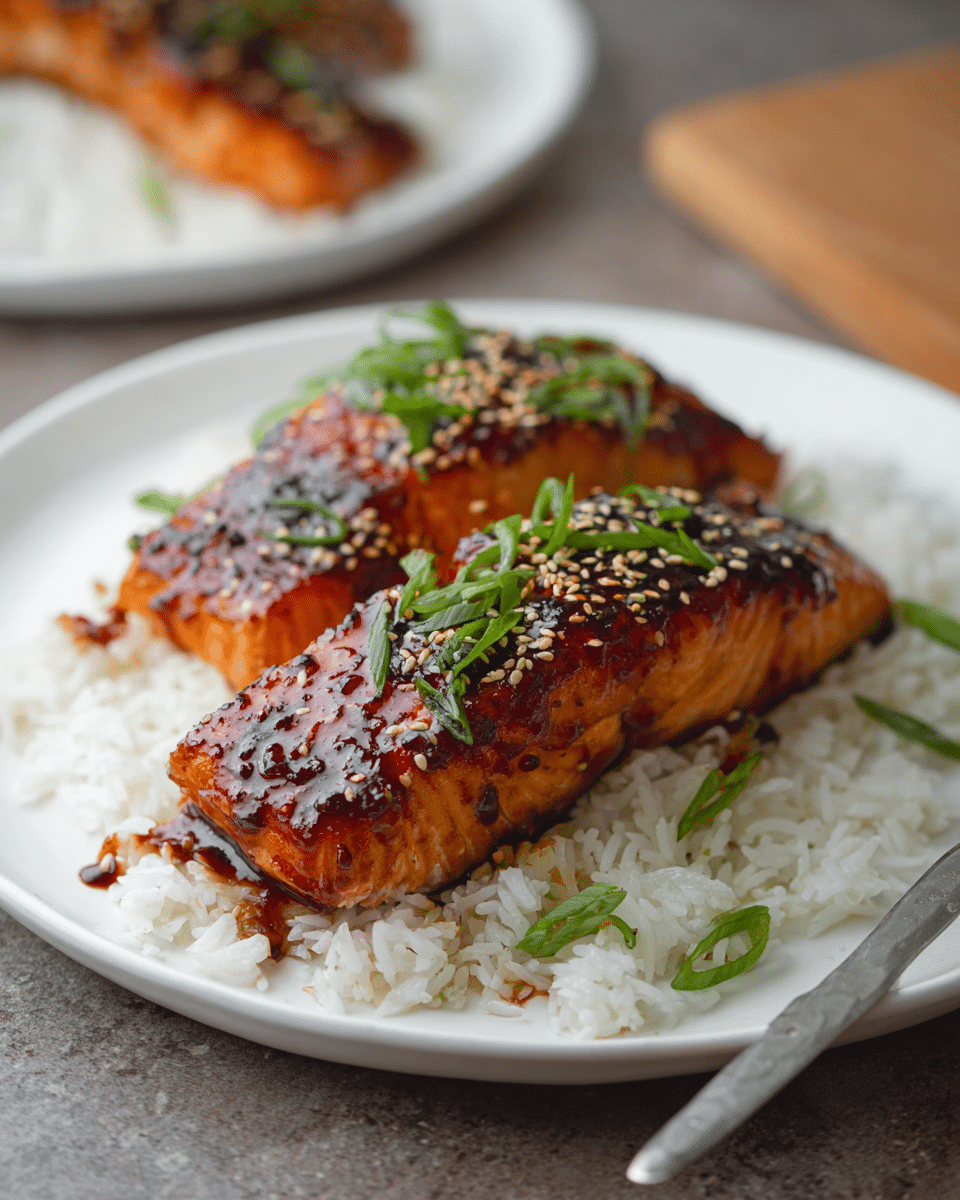 Fiery Korean-Style Broiled Salmon with a Sweet and Spicy Glaze