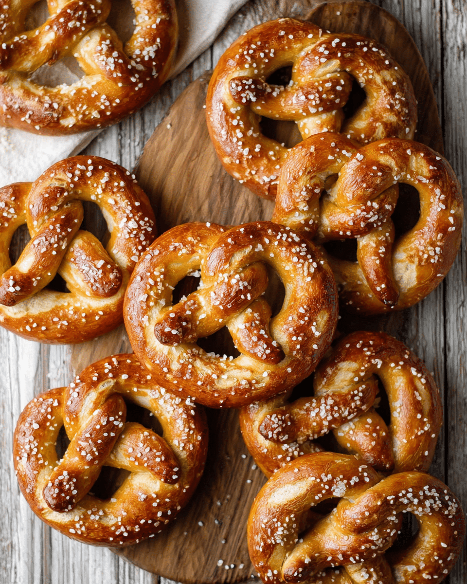 Golden Salted Soft Pretzels with Buttery Crust