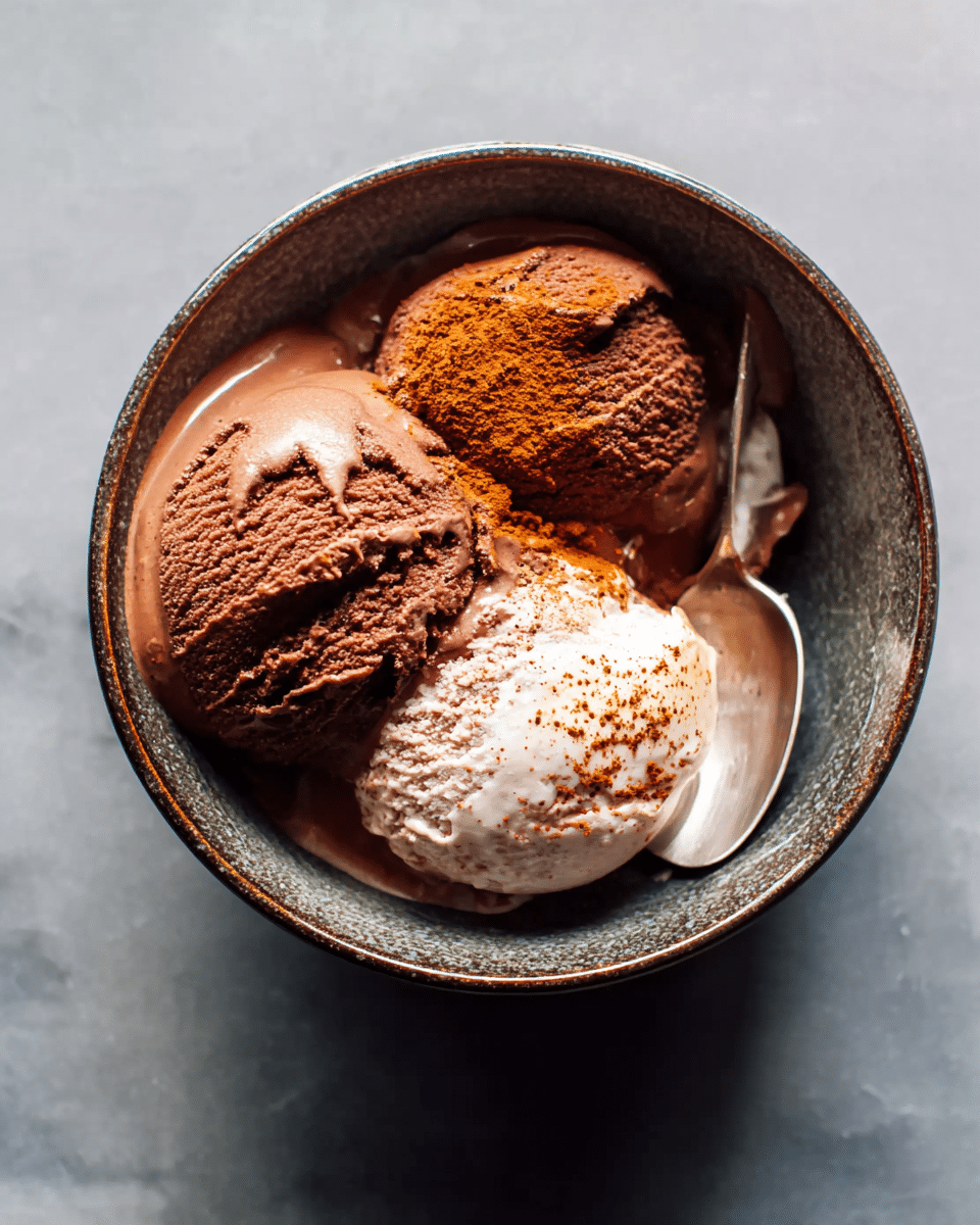 Spiced Cinnamon-Chocolate Ice Cream Delight