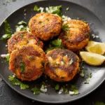 Crispy Shrimp & Sweet Potato Cakes with Zesty Kick
