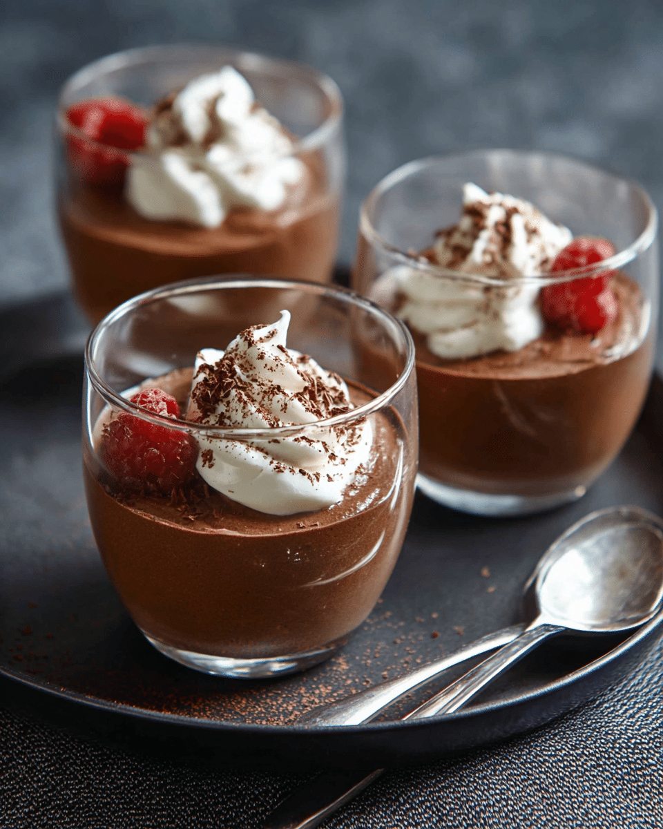 Classic French-Style Chocolate Mousse with Espresso Touch