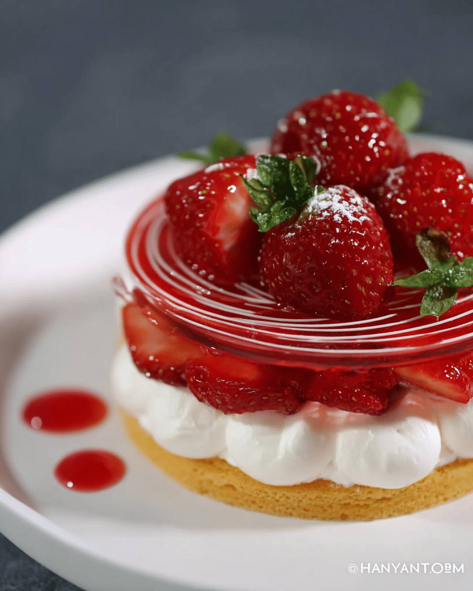 Fluffy Korean-Style Strawberry Shortcake with Whipped Cream