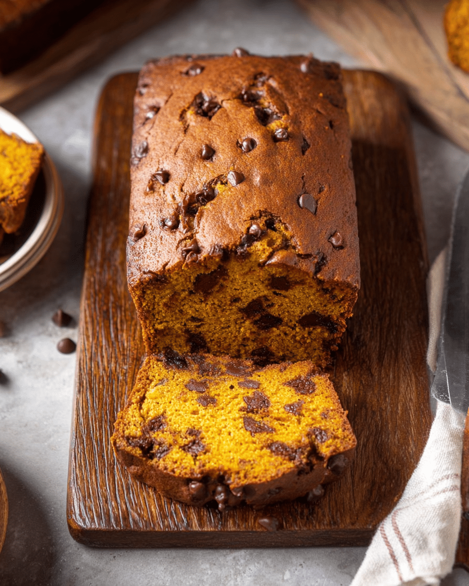 Delightful Chocolate Chip Pumpkin Loaf