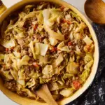 Savory Ground Beef Stir-Fry with Tender Cabbage