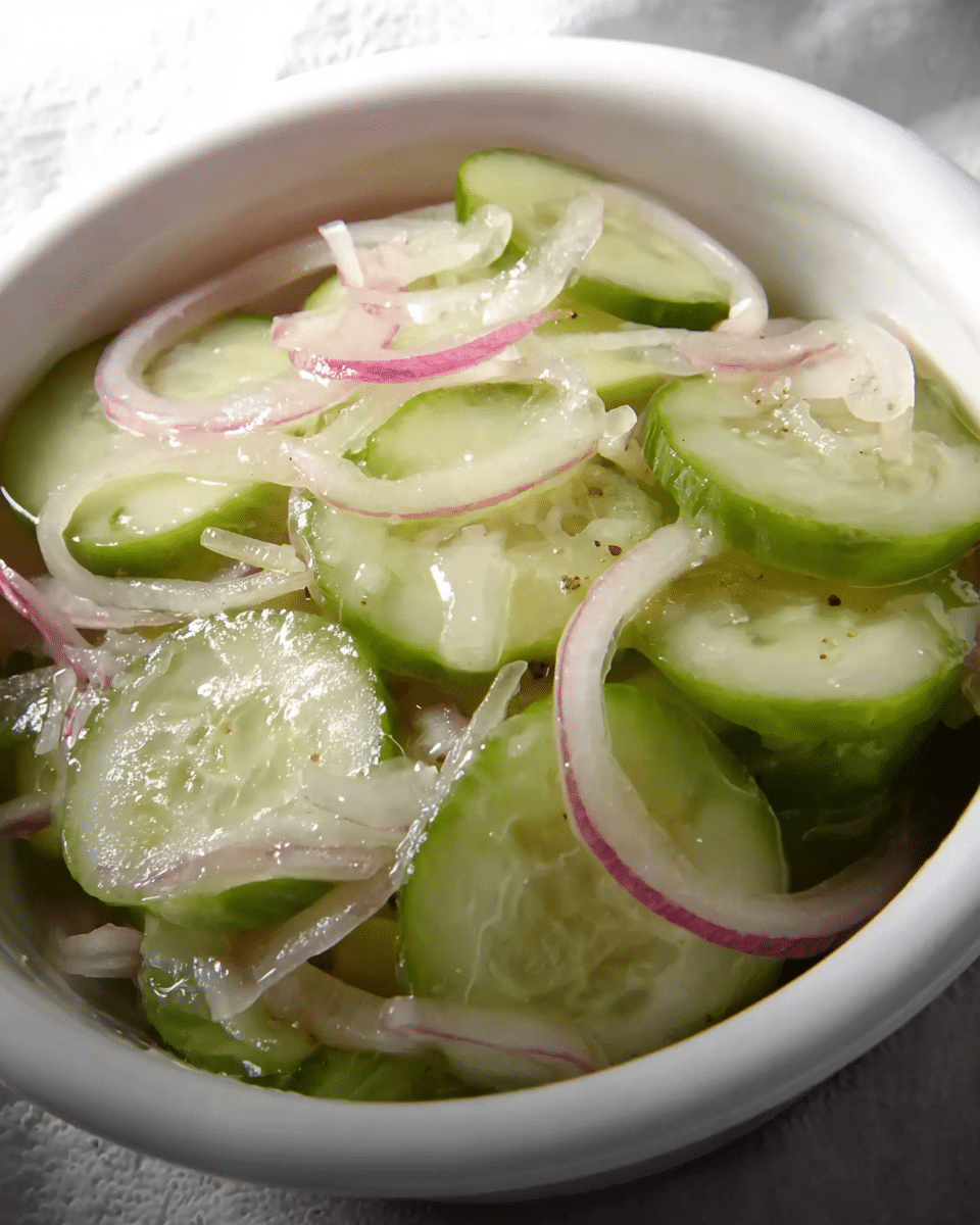 Refreshing Dutch Cucumber Salad with Sweet-Onion Marinade