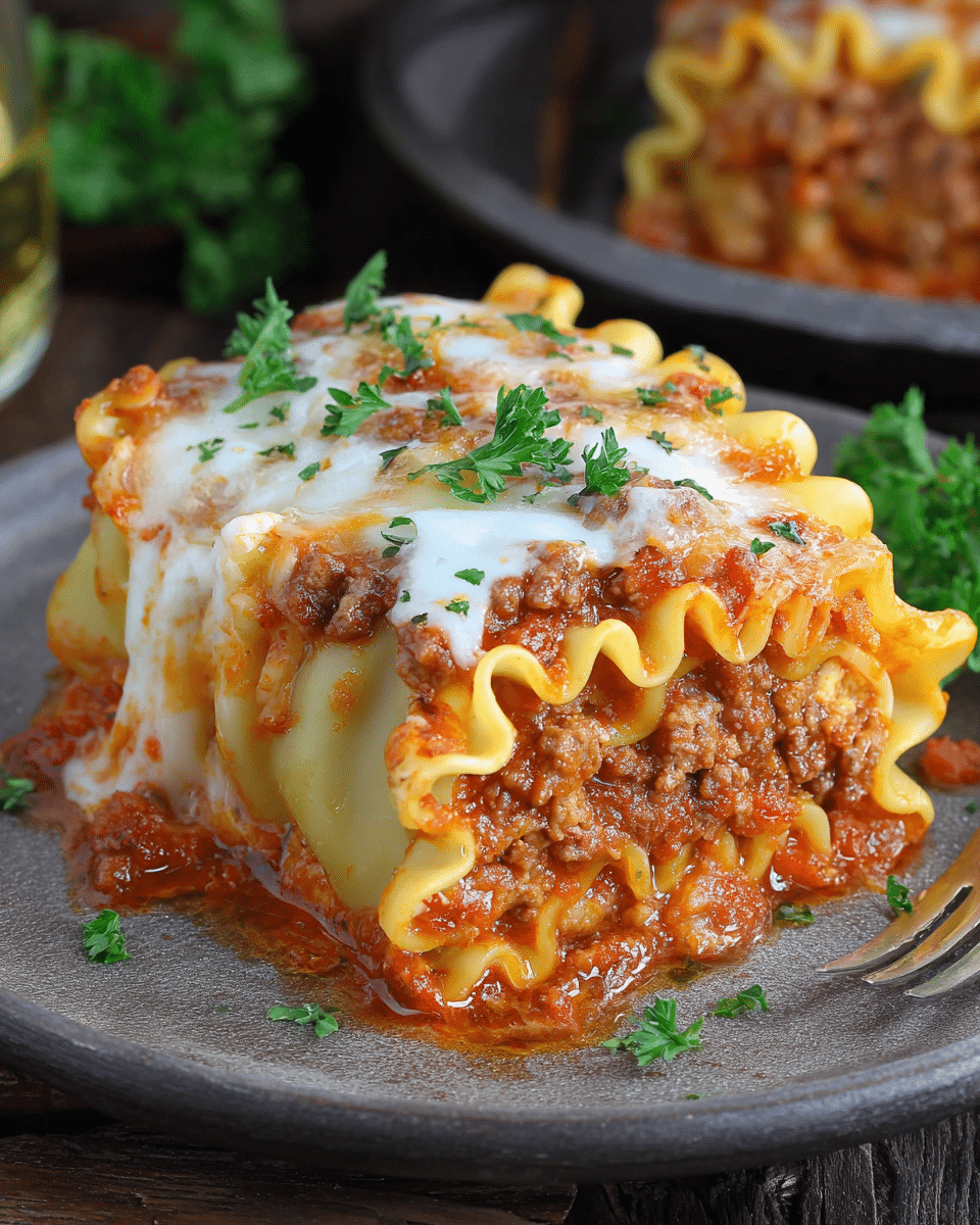 Savory Ricotta-Stuffed Lasagna Rolls with Marinara Magic