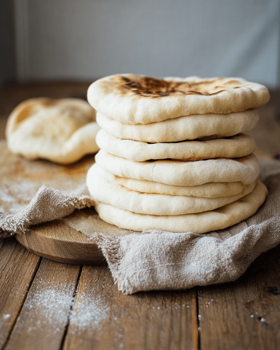 Fluffy Homemade Pita Breads with Perfect Pockets
