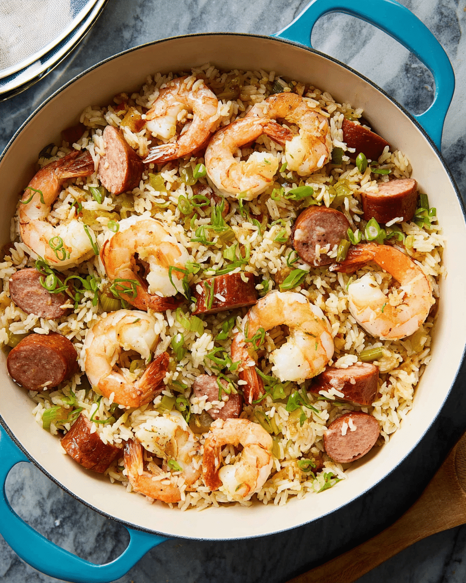 Cajun-Spiced Dirty Rice with Shrimp and Sausage