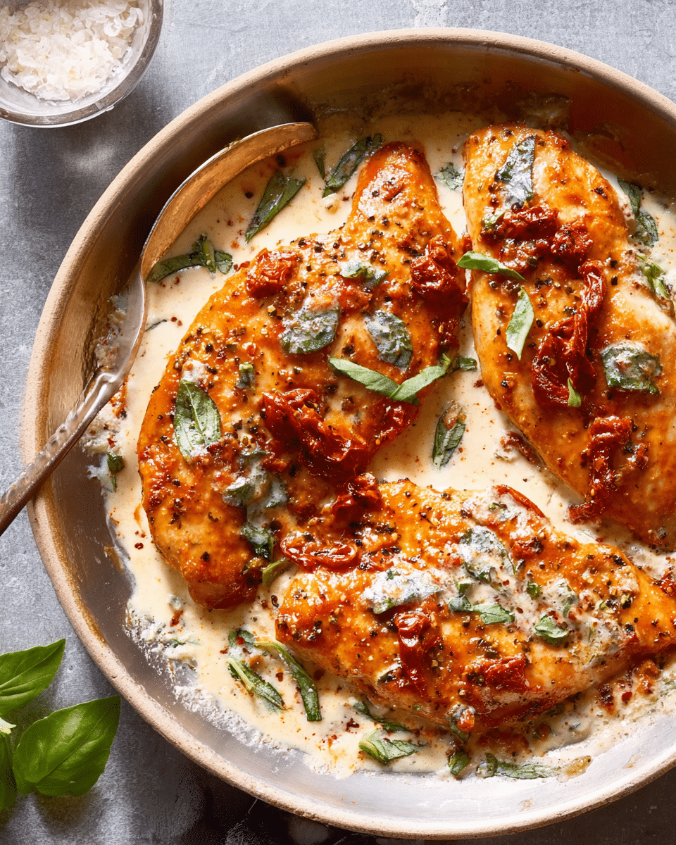 Creamy Tuscan-Style Marry Me Chicken with a Protein Boost