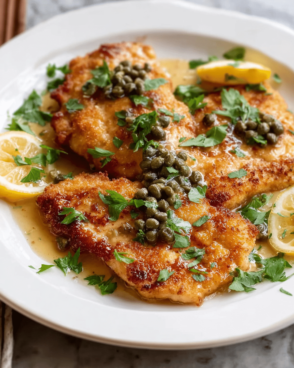 Zesty Lemon Chicken Piccata with Capers and Butter Sauce