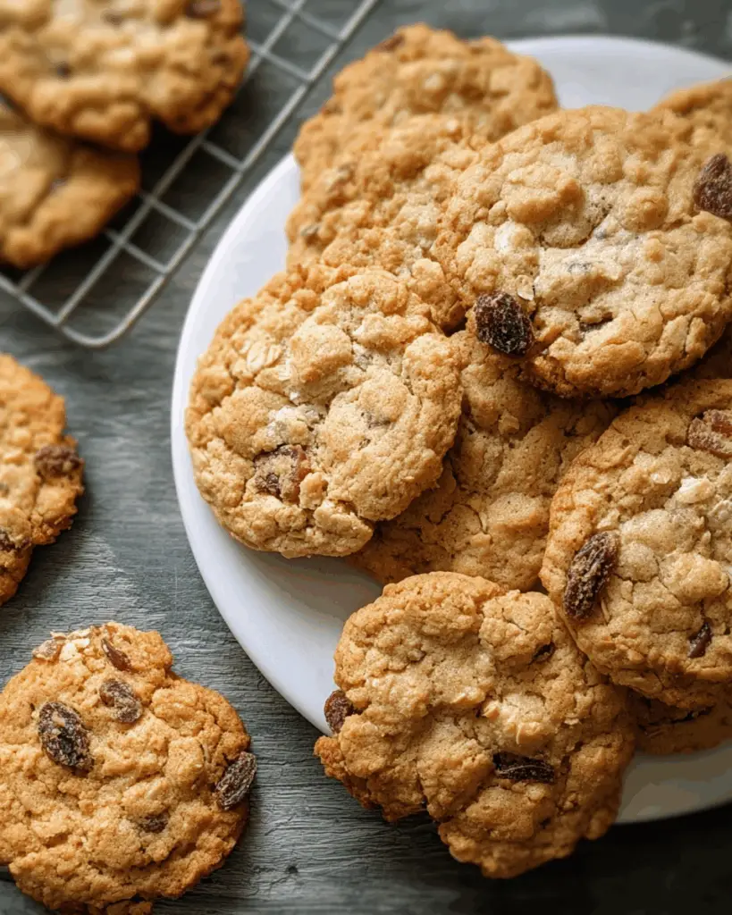 Chewy Oatmeal Cookies with Chocolate-Covered Raisin Bliss