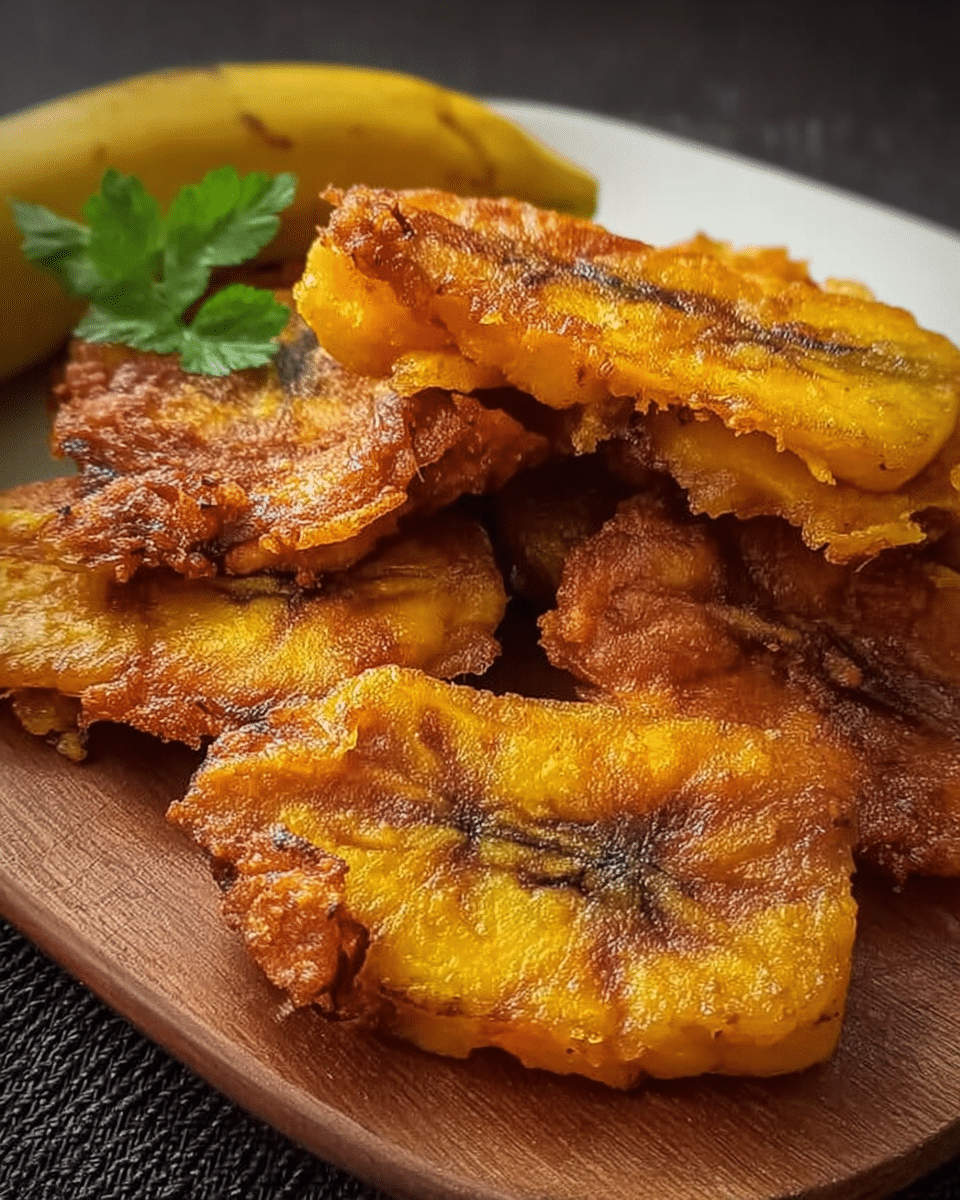 Golden Caramelized Sweet Plantains with a Crispy Edge