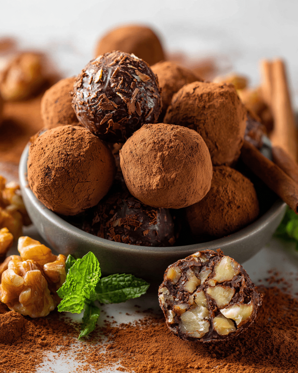 Decadent Hand-Rolled Chocolate Truffles with Creamy Ganache
