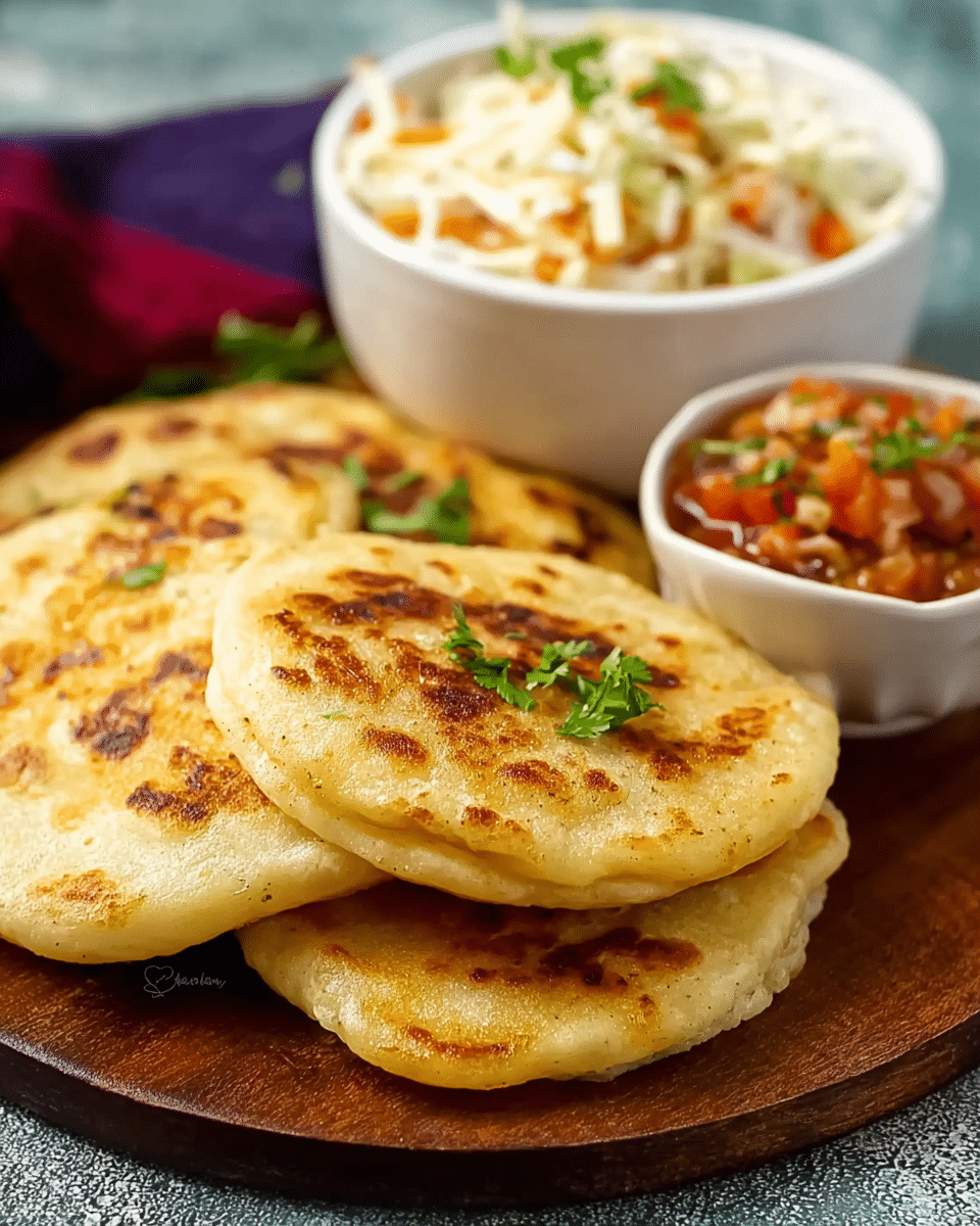 Salvadoran Cheese-Filled Corn Tortillas