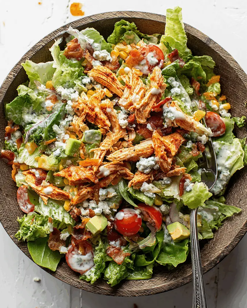 Spicy Buffalo Chicken Salad with Creamy Ranch Dressing