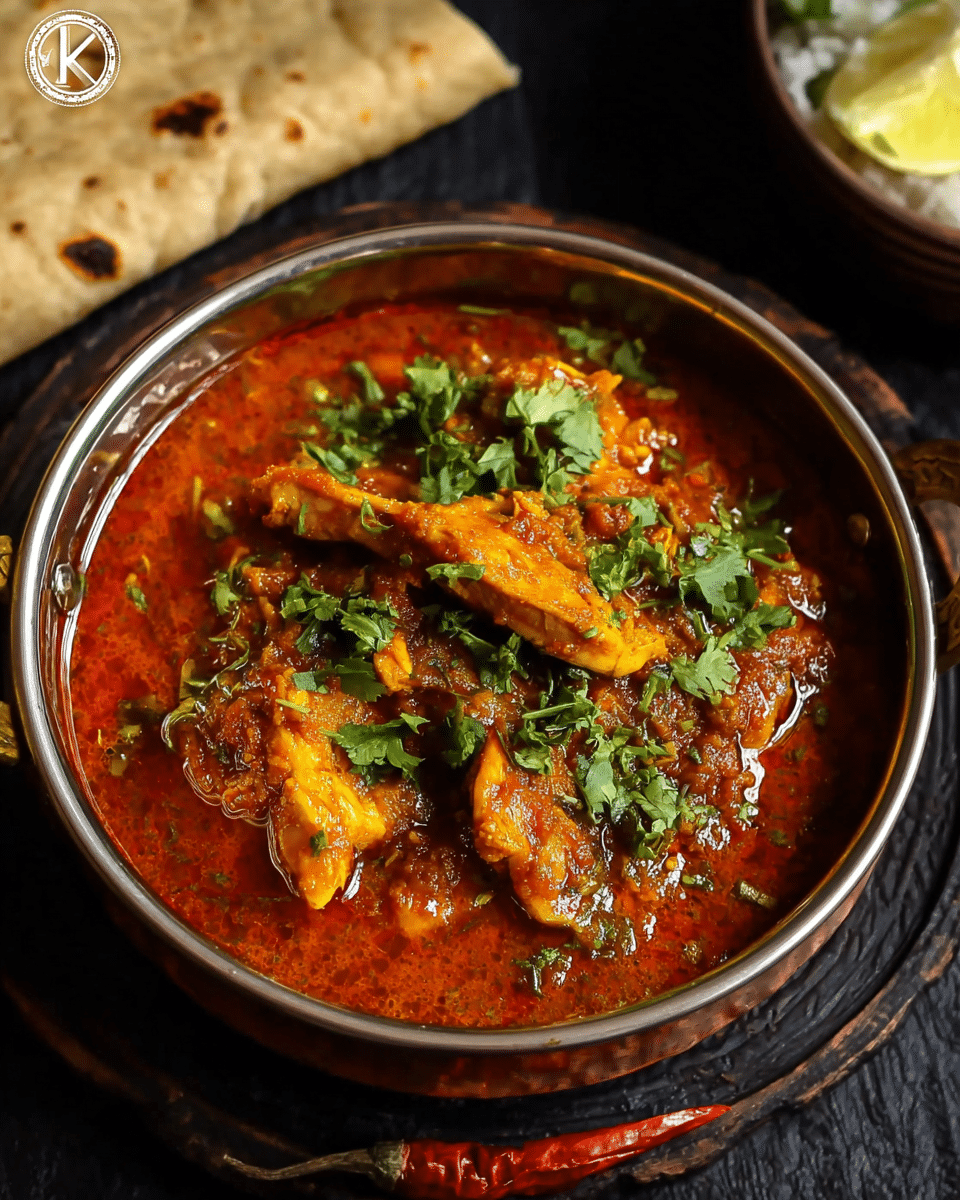 Creamy Spiced Indian Chicken Curry with Tomato-Onion Gravy