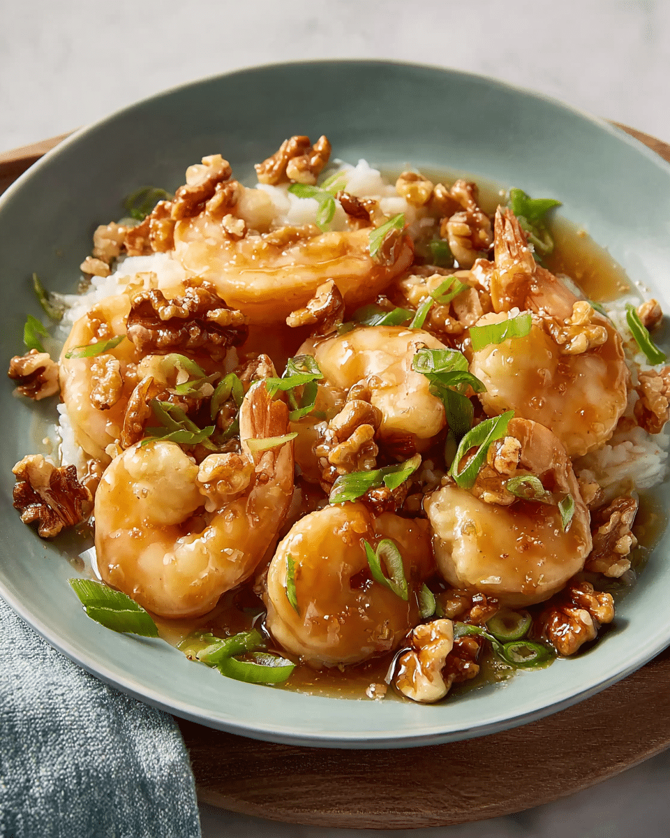 Crispy Honey Walnut Shrimp in Creamy Sauce
