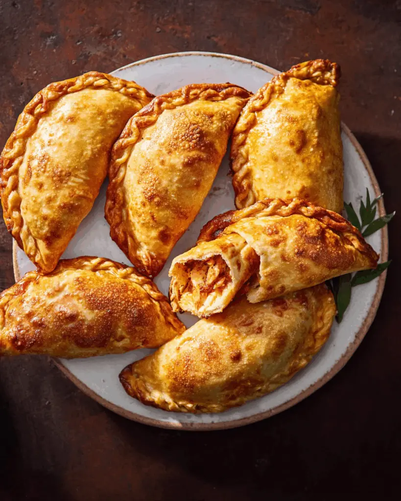 Golden Chicken Empanadas with Flaky Pastry Delight