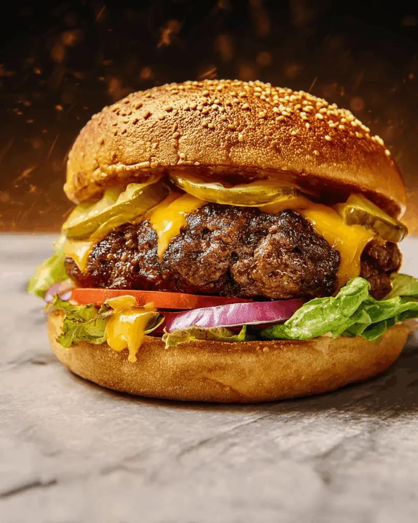 Ultimate Juicy Beef Burgers with Garlic and Onion