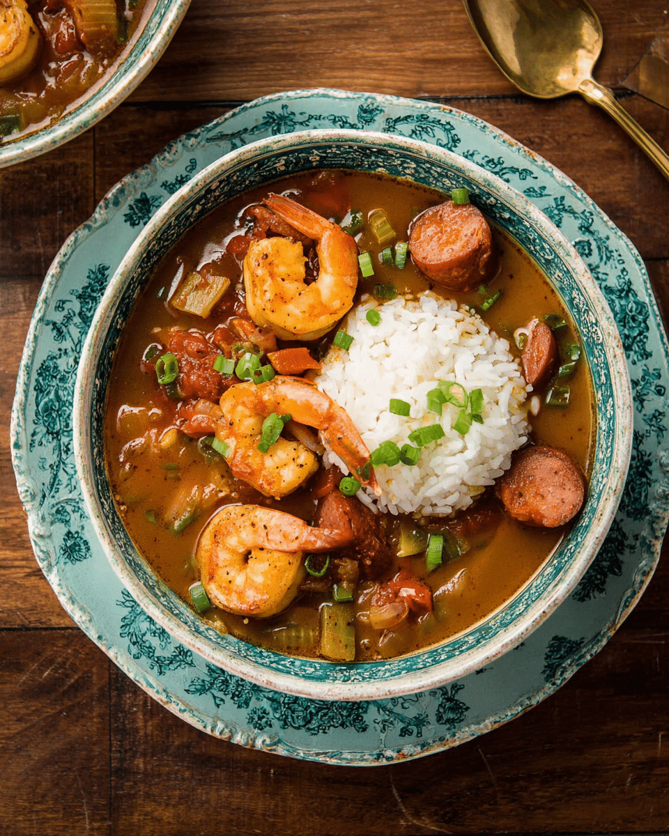 Cajun Shrimp & Sausage Gumbo Bliss