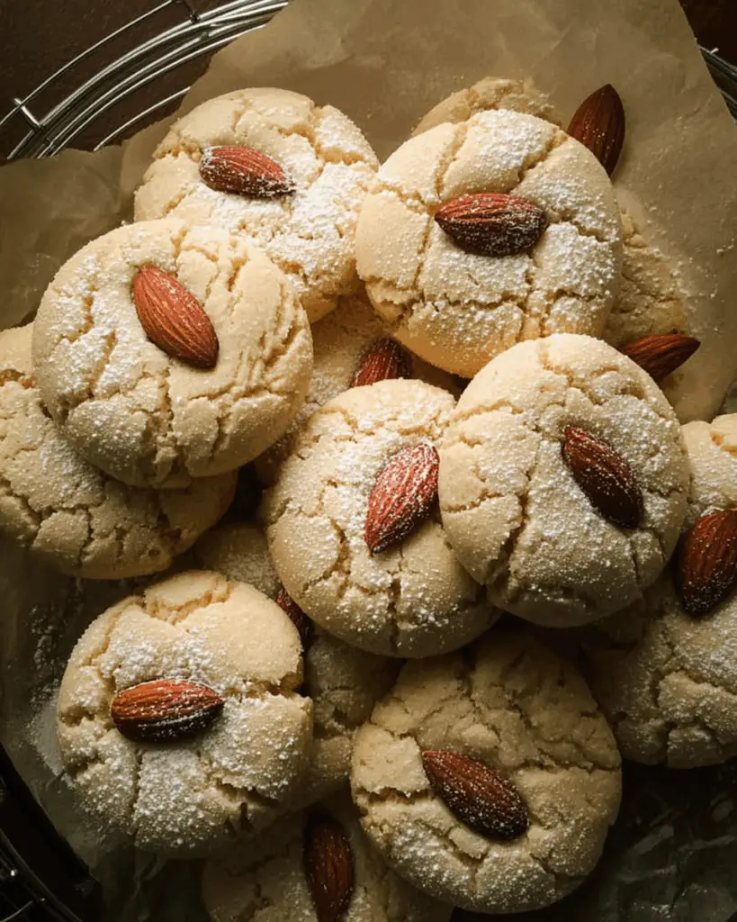 Golden Almond Blossom Cookies