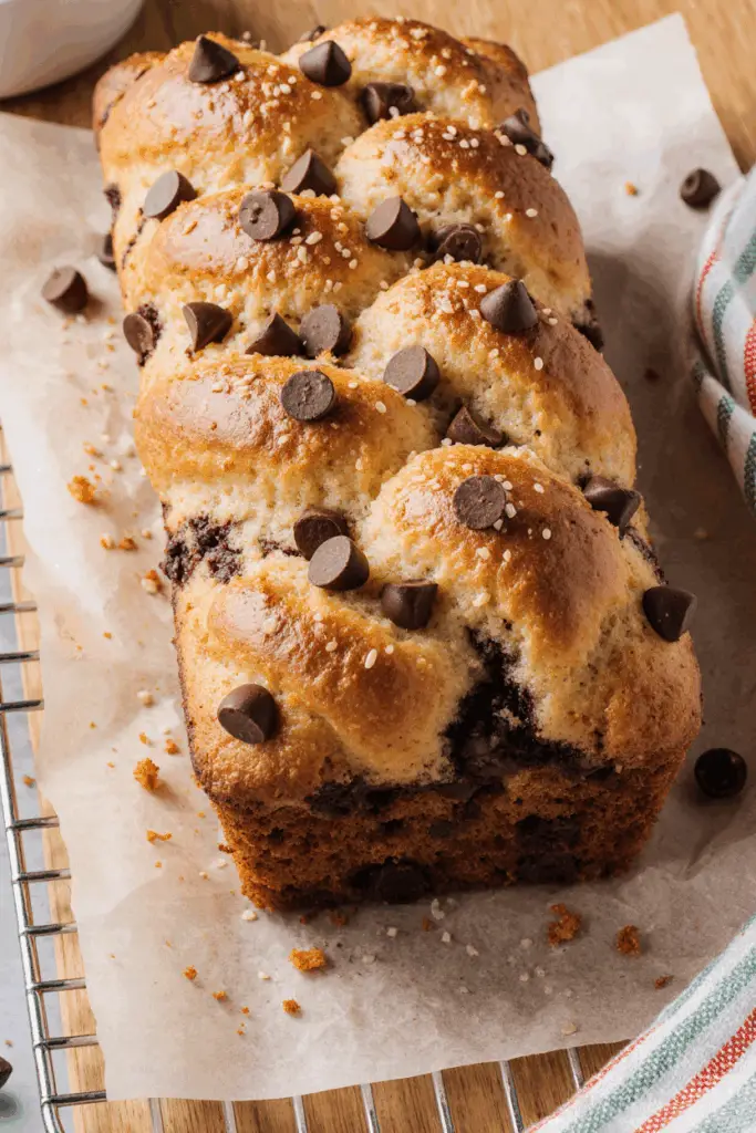 Orange-Scented Chocolate Chip Brioche Twist