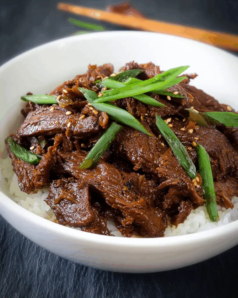 Tender Korean-Style Slow Cooked Bulgogi Beef
