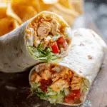 Spicy Buffalo Chicken & Ranch Wraps with Crisp Veggies